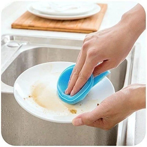 Miếng silicon rửa chén đĩa tiện lợi cho nhà bếp | BigBuy360 - bigbuy360.vn