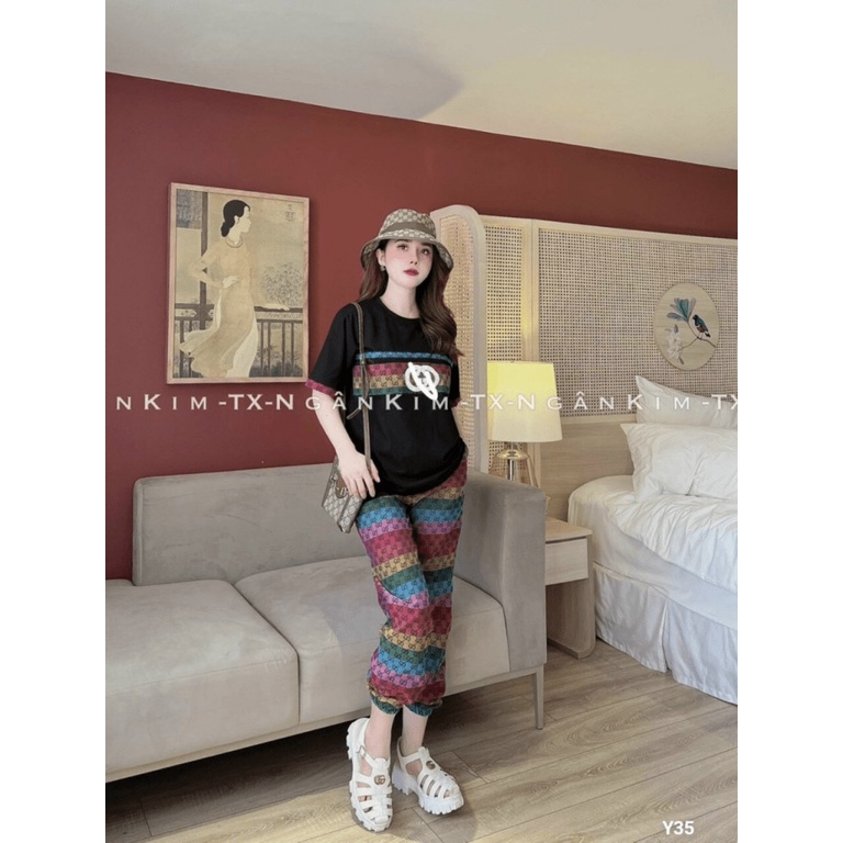 (Free Ship) SÉT BỘ ÁO COTTON QUẦN BỐ CÁ TÍNH TRẺ TRUNG HỢP THỜI TRANG UP Shop VLTN