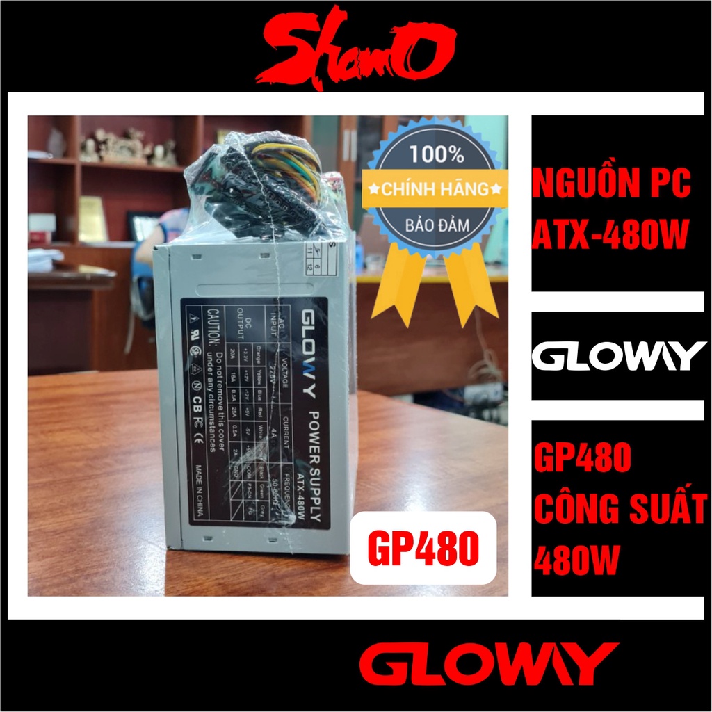 Nguồn PC Gloway 480W – Chính Hãng – Bảo hành 12 tháng