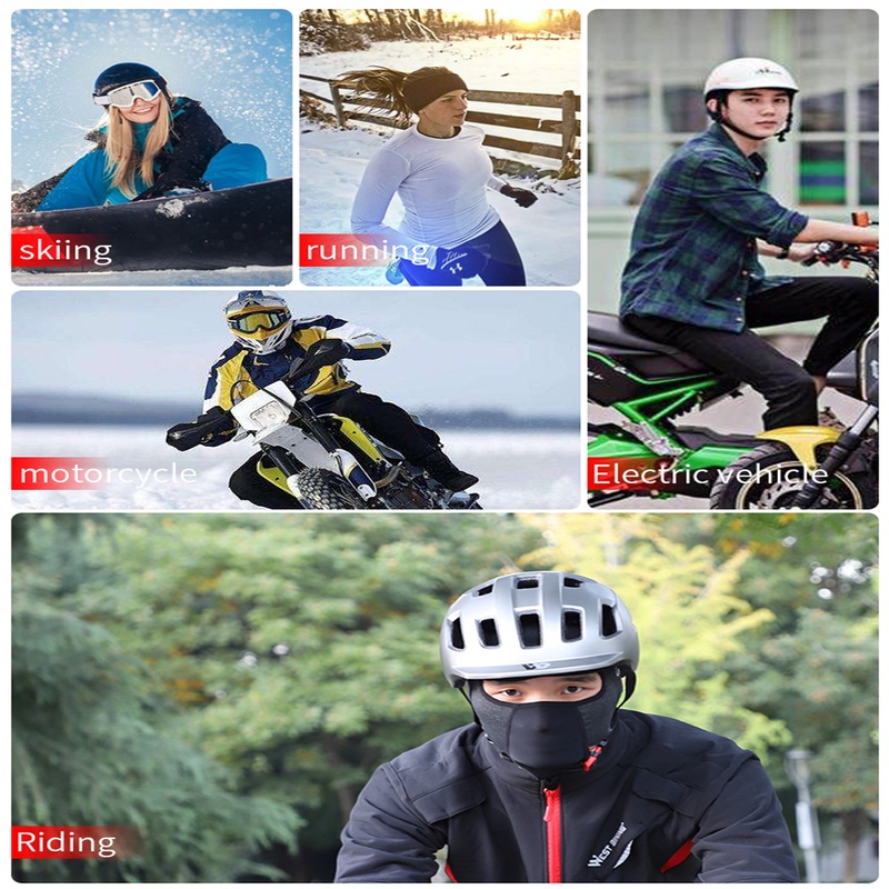 [Women &amp; Men Trendy Winter Warm Windproof Breathable Cycling Hat With glasses Hole ] [Bike Motorcycle Helmet Inner Liner][Unisex Fashion Hip-hop Style Daily Wear Slouchy Balaclava]
