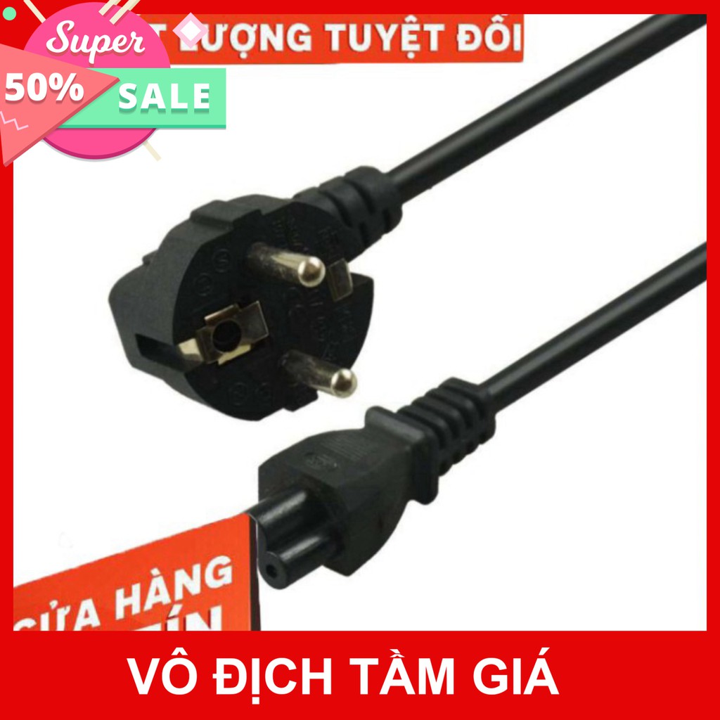 💚 [Giá Tốt] Dây Nguồn 3 Chân Tròn - Dây Nguồn 3 Chấu Tròn - Dây Nguồn 3 Cửa Tròn Cho Sạc Laptop 3 Chân Loại Tốt - Giá R