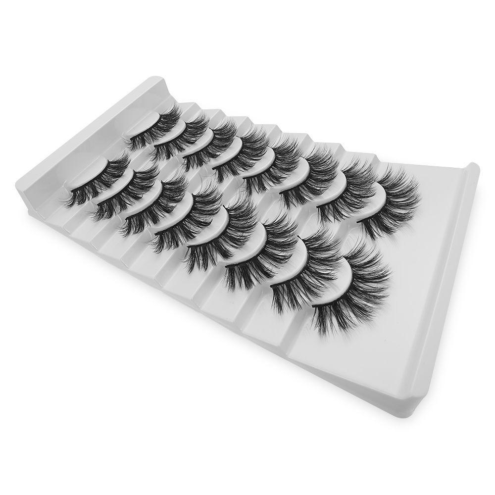 Set 8 Cặp Lông Mi Giả Mi Giả MIH SKONHED Trang Điểm Tự Nhiên