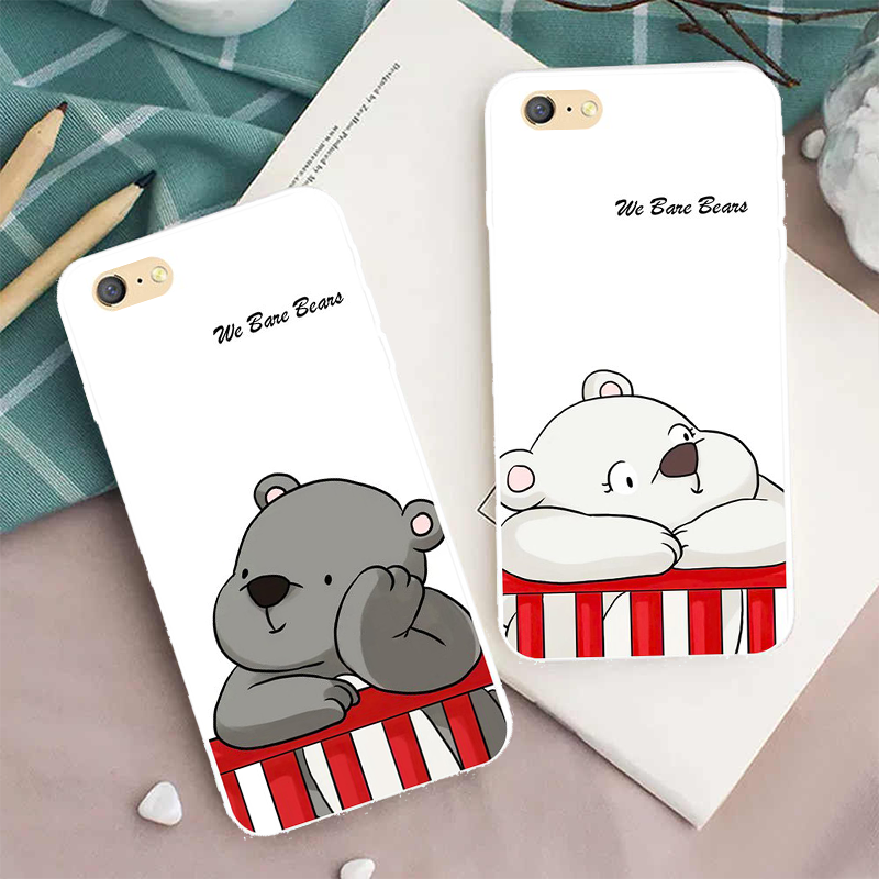 Ốp oppo - Ốp lưng chống sốc OPPO A33 A71 A77 R7S R9S R11 R11S R15 F3 Pro Plus We Bare Bears Silicone Case