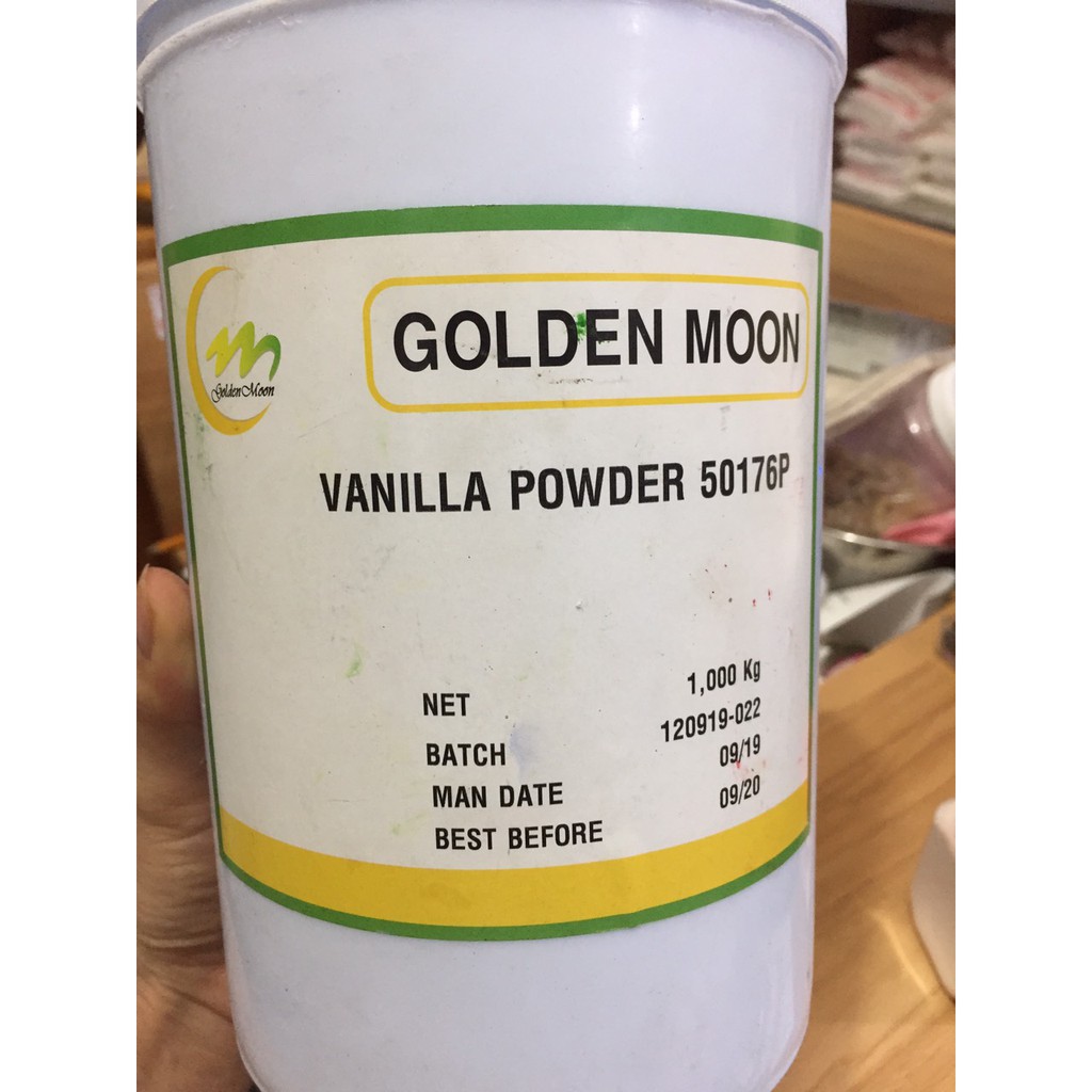 Hương vani bột VANILA POWDER HŨ 50G - Golden Moon