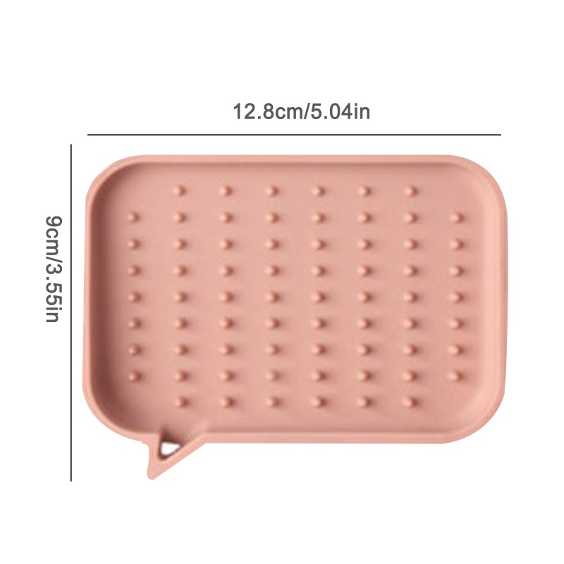 Set 2 Khay Silicone Đựng Xà Phòng / Miếng Rửa Chén Tiện Dụng