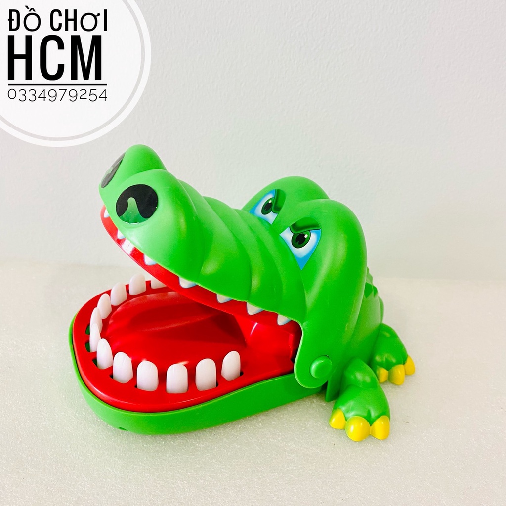 Đồ chơi khám răng cá sấu cắn tay vui nhộn dành cho bé giải trí giúp phát triển khả năng phản xạ cho bé