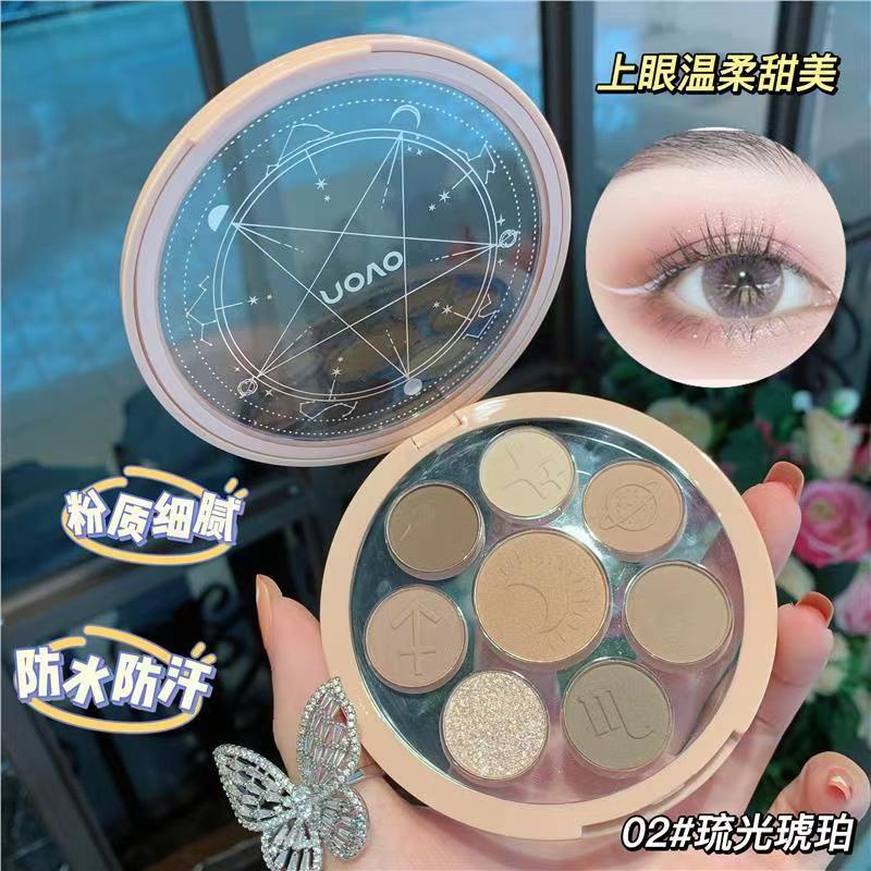 Bảng Phấn Mắt NOVO 8 Màu Tông Nhũ Và Lì Trang Điểm Chống Nước Lâu Trôi NO.5641