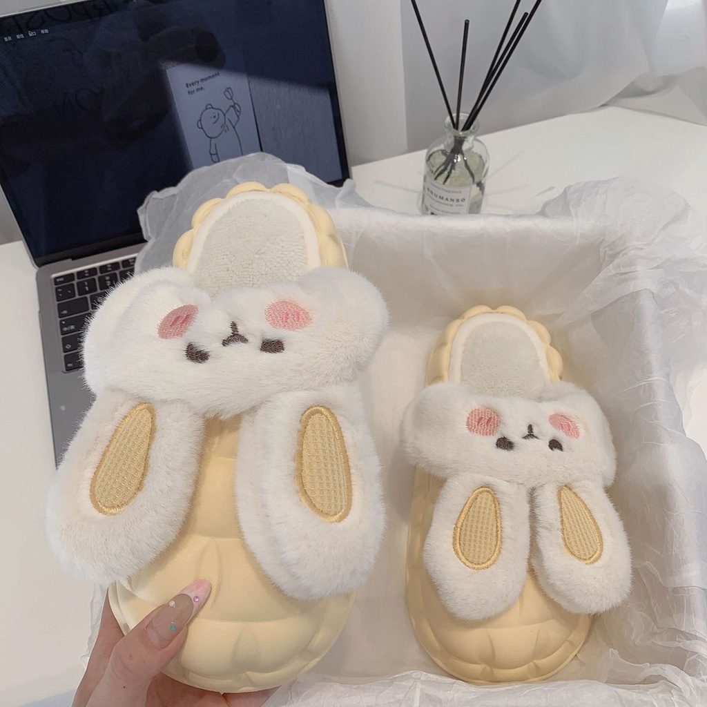 🔥Hàng giao ngay🔥Dép Bông Đi Trong Nhà Chống Trượt Hình Khoai Tây Chiên Dễ Thương