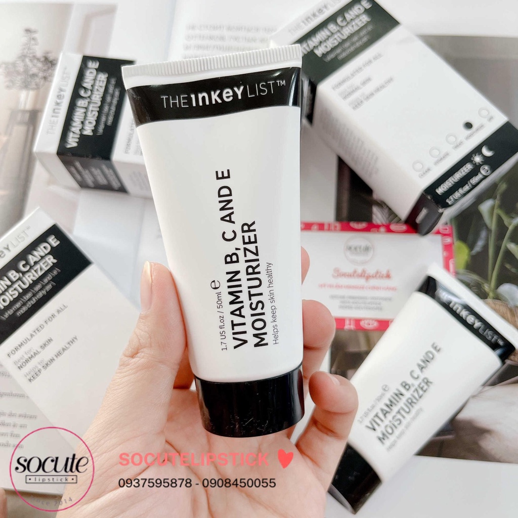 The INKEY List KEM DƯỠNG ẨM VITAMIN B, C AND E MOISTURIZER 50ML