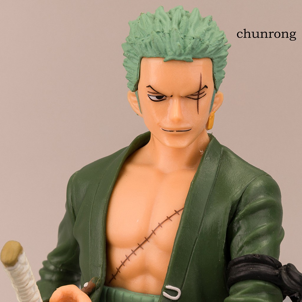 CR+Anime One Piece Figures Zoro Sanji Ace Model Toys Ornaments Home Decoration