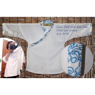 Áo giao lĩnh cách tân Hoa lam