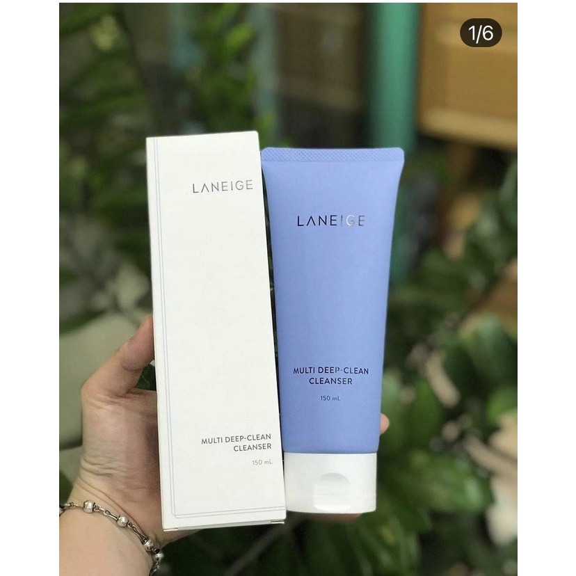Sữa rửa mặt Laneige sạch sâu dưỡng ẩm da và ngăn ngừa mụn Laneige Multi Deep-Clean Cleanser 150ML
