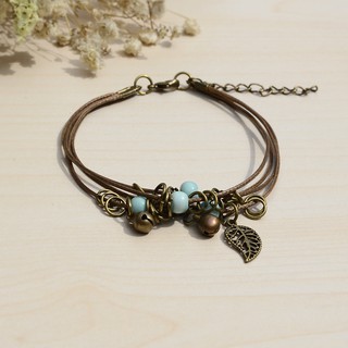 Lắc chân Handmade chiếc lá - TS-0026