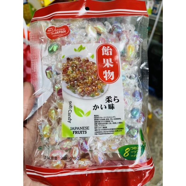 Kẹo óng ánh trái cây 8 vị Nhật Bản 200g