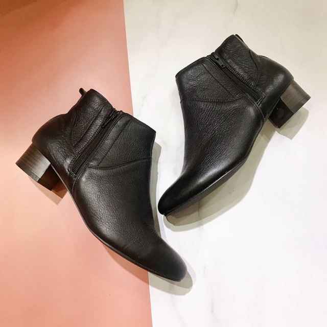 Bốt cổ ngắn da thật Porta Kobe (hàng xuất Nhật) | BigBuy360 - bigbuy360.vn