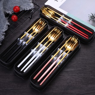 Bộ Dụng Cụ Ăn Uống Có Hộp Đựng Tiện Dụng