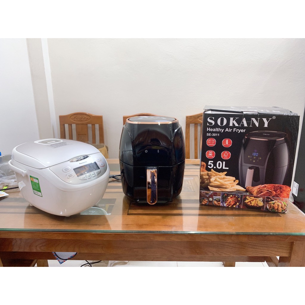 Nồi chiên không dầu SOKANY chính hãng - Dung tích 5L Công suất 1500W bảo hành 12 tháng