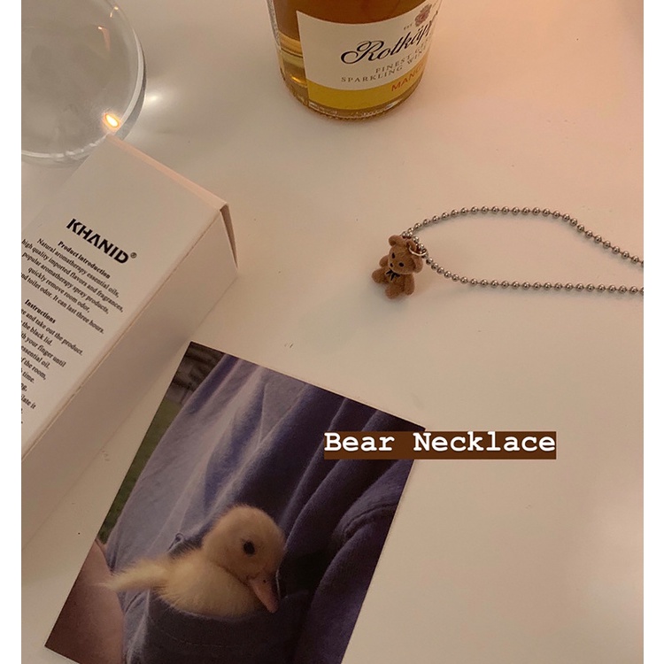 Vòng cổ Mặt Gấu Teddy Dễ Thương Dành Cho Nữ