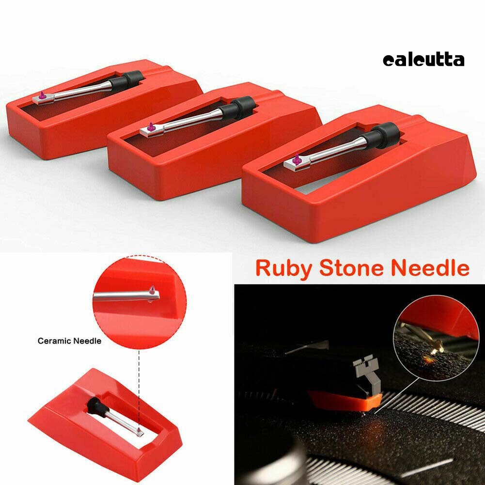 【Ready stock】3Pcs Vinyl Record Player Stylus Needle Replacement for LP Turntable Phonograph