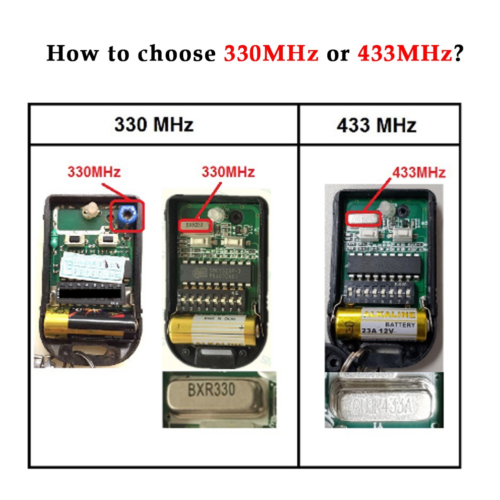 330mhz Điều Khiển Từ Xa 4 Nút Chống Trộm Cho Xe Hơi 315mhz 433mhz