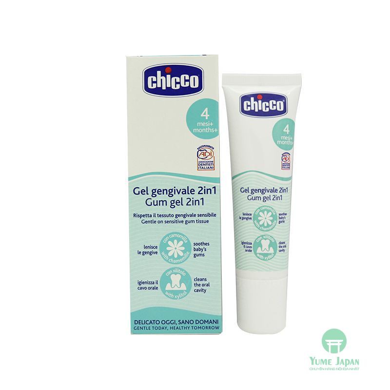Gel bôi lợi cho bé mọc răng Chicco cho bé 4 tháng tuổi