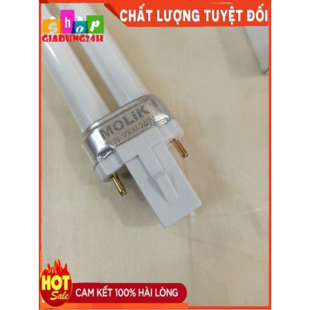 Bóng Đèn Học Sinh Chữ U 220V-11W Molik AS vàng- dùng thay thế bóng đèn học sinh Rạng Đông-Giadung24h