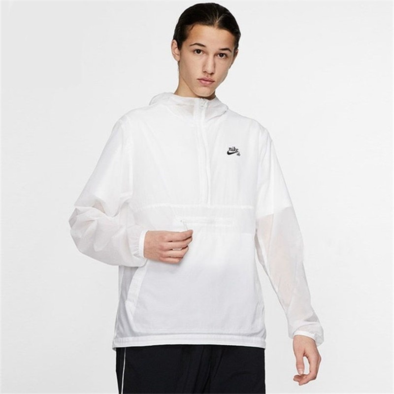 Áo khoác Nike chính hãng SB Anorak Windbreaker Hooded Jacket - Trắng