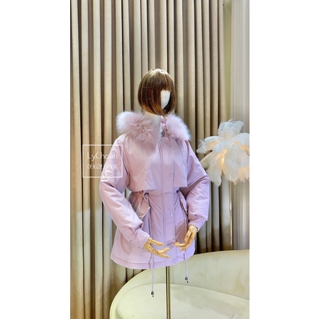 Áo khoác Parka Nữ lót Lông Quảng Châu