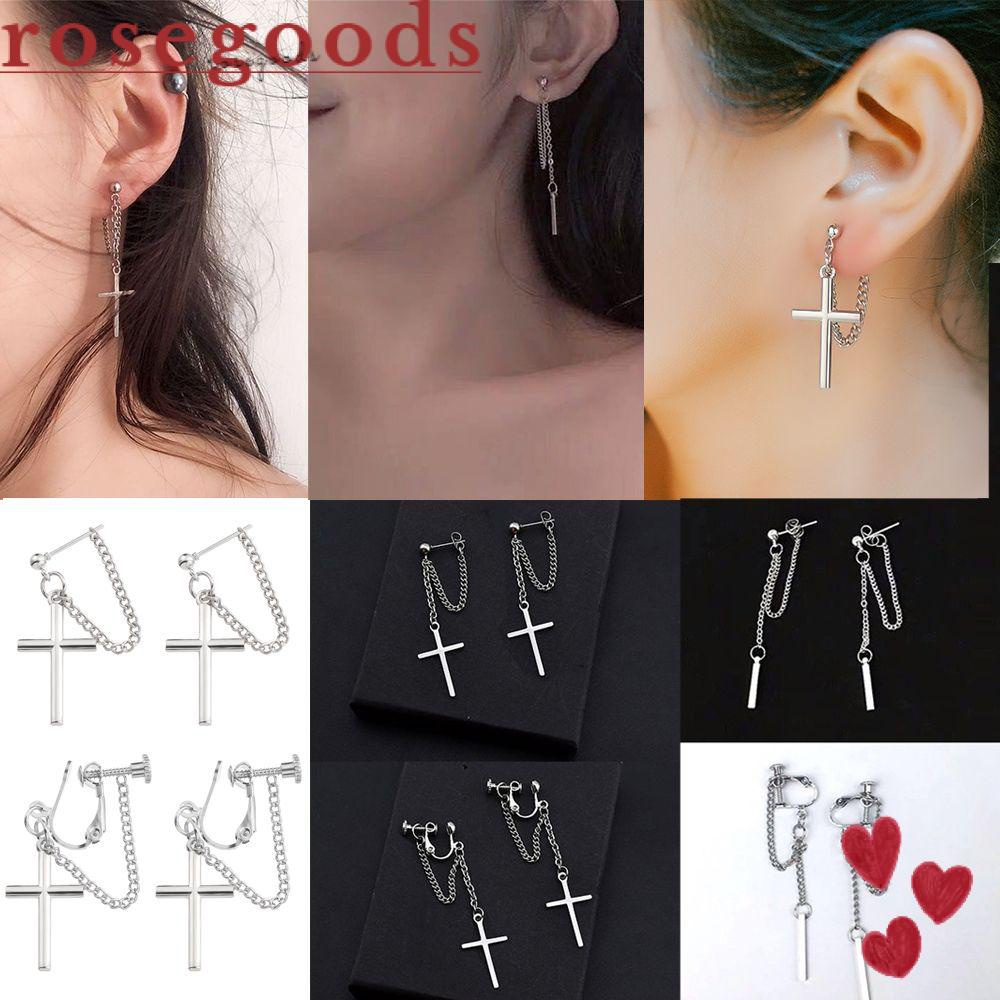 Hoa Tai Dáng Dài Hình Thánh Giá Sành Điệu Cá Tính