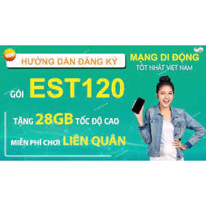 Sim viettel 4G 12EST120 trọn gói 1 năm không cần nạp tiền miễn phí chơi game liên quân