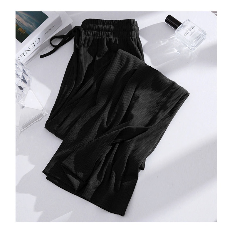 Quần Lụa Lưng Cao Ống Rộng Thiết Kế Mới Thời Trang Mùa Xuân Hè Dành Cho Nữ