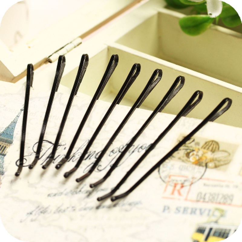 Set 24-60 Kẹp Tóc Màu Đen Thiết Kế Đơn Giản Dành Cho Nữ