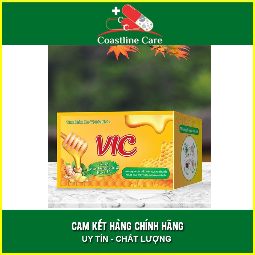 Siro VIC Hộp 12 Gói - Hỗ Trợ Giảm Ho, Sổ Mũi, Đau Đầu Do Cảm Lạnh - Coastlinecare Pharmacy