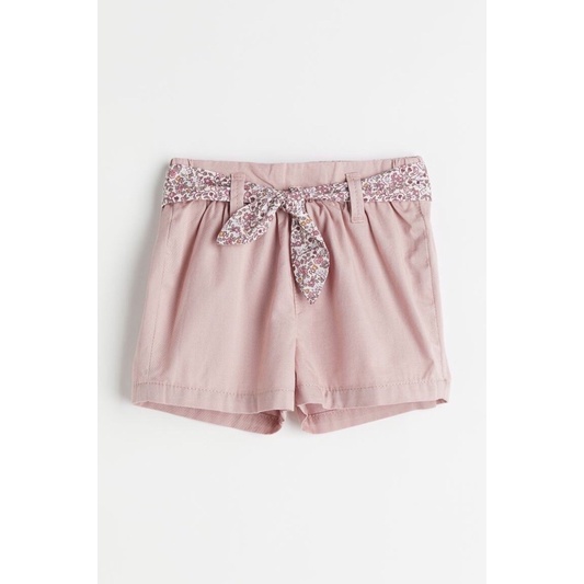Quần short hồng bé gái H&M kèm dây rút siêu sieu dễ thương mới về ạ