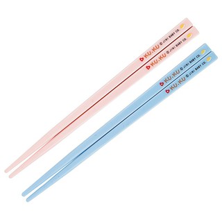 Đũa tập ăn cho bé kuku 3012 màu xanh & hồng
