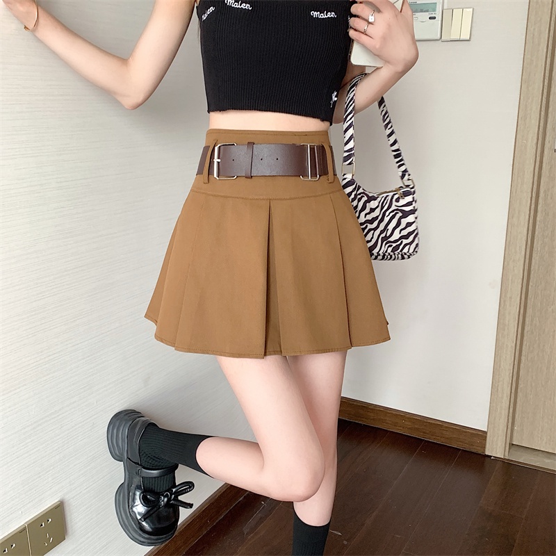 Chân Váy Ngắn Xếp Li Lưng Cao Gợi Cảm Thời Trang Mùa Hè Cho Nữ