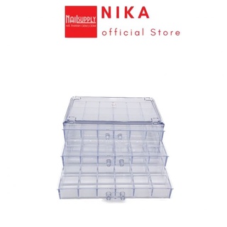 Khay Đựng Đá 3 Tầng Khay 72 Ô Đựng Phụ Kiện Nail
