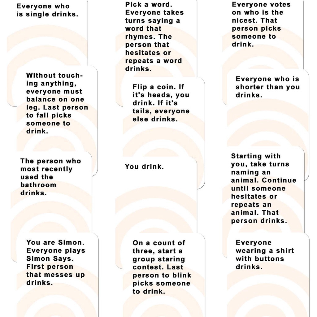 These Cards Will Get You Drunk Bộ Đồ Chơi Board Game Đánh Bài Vui Nhộn