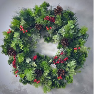 (Giá Tại Xưởng) Vòng Nguyệt Quế Noel Trang Trí Giáng Sinh, Decor Phòng Khách, Shop, Studio của Mê Thảo Flower