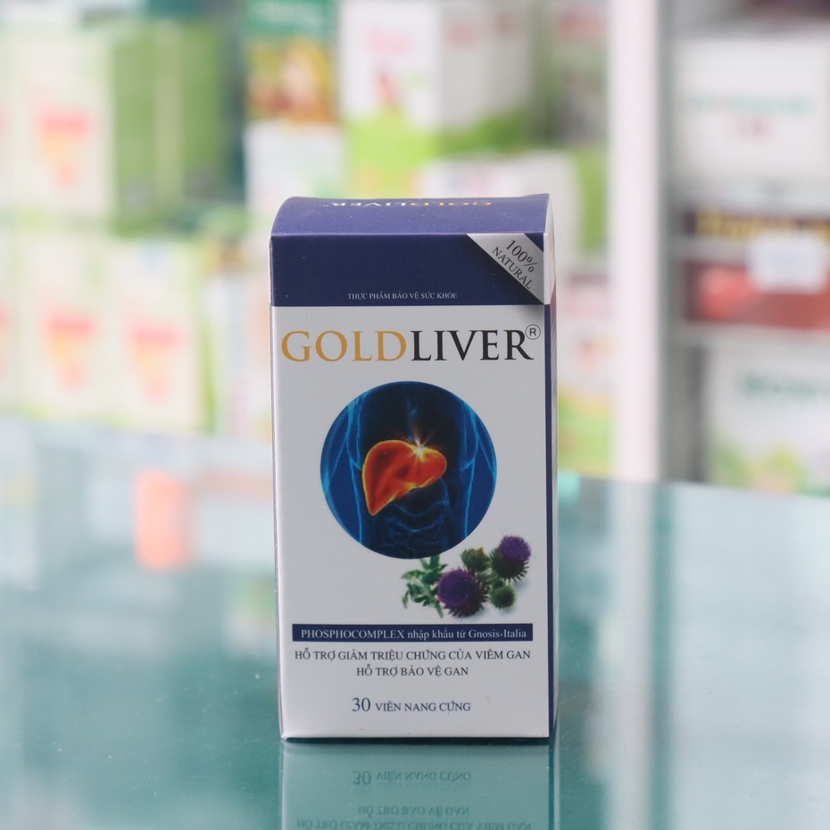 Goldliver – Viên uống hỗ trợ điều trị viêm gan, xơ gan, hỗ trợ làm hạ men gan (Hộp 30 viên)