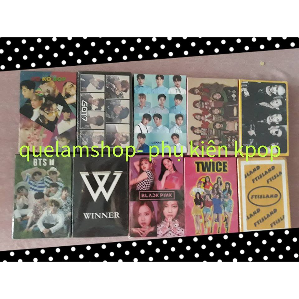 Bộ bài-poker kpop BTS,GOT7,TWICE,TXT,NCT,BIGBANG,exo,W1