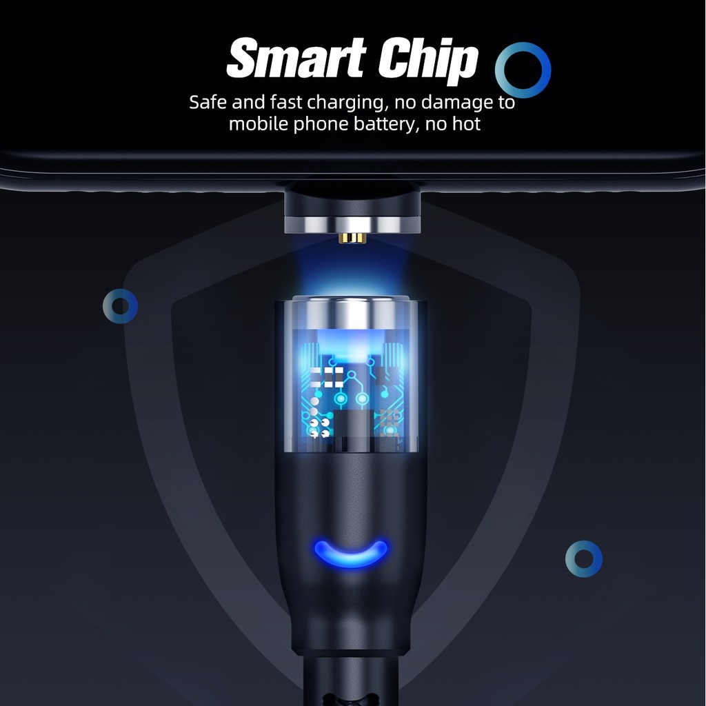 Cáp sạc Ankndo USB Type-C có đèn led cho điện thoại Android dài 2m