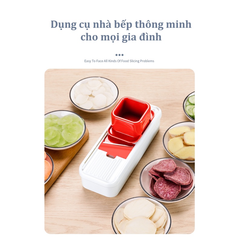 Dụng cụ nạo hành, tỏi, củ quả, rau củ thông minh có núm cầm tay nhiều kích cỡ