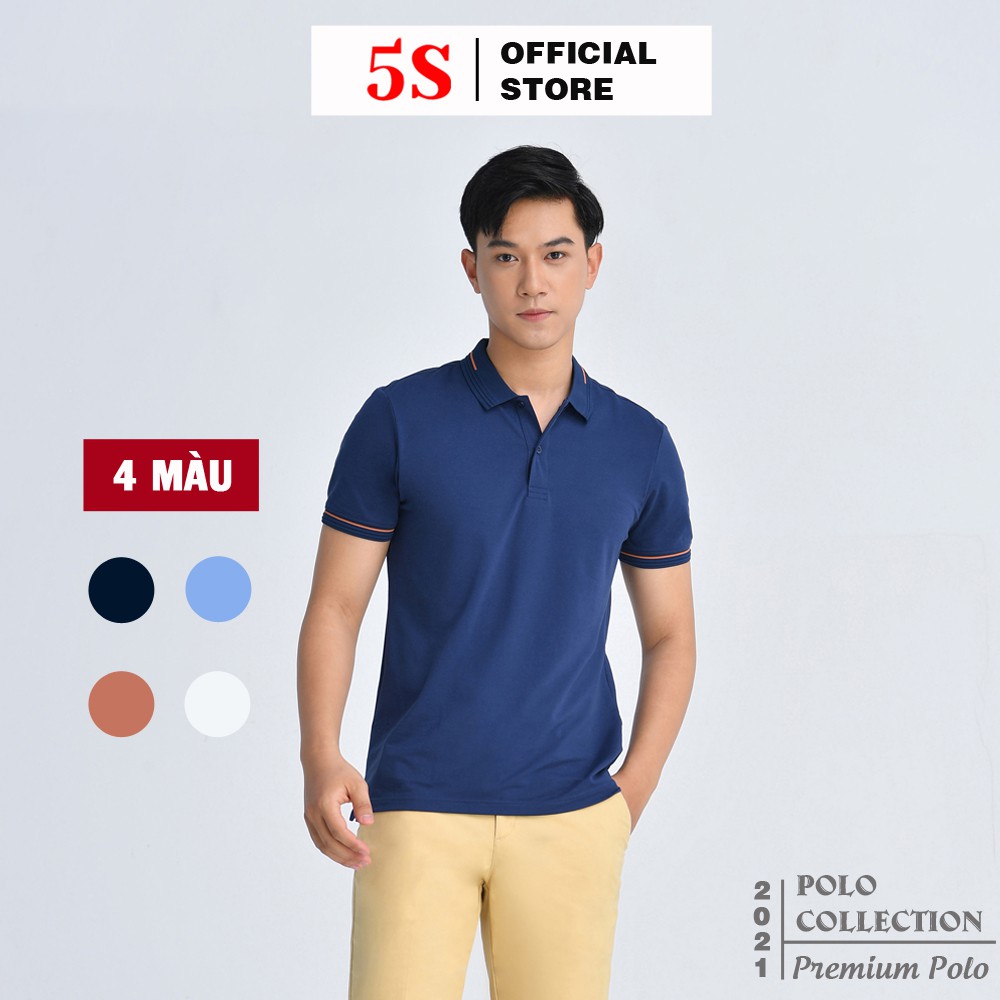 Áo Polo Nam 5S Ngắn Tay (4 Màu ), Siêu Bền Màu, Co Giãn Tốt, Thiết Kế Trẻ Trung, Năng Động (APC21027-05)