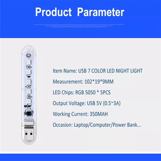 Đèn led usb rgb nhiều màu