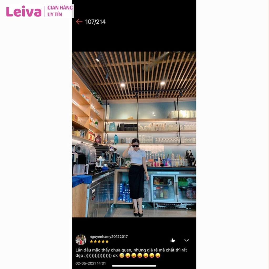 Áo polo croptop LEIVA áo croptop có cổ cao cấp thun cotton co giãn 4 chiều thoáng mát - L03 | BigBuy360 - bigbuy360.vn