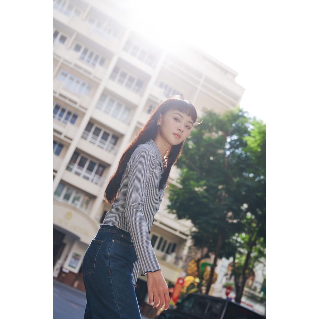 Happy Zoo - Áo thun polo tay dài nút