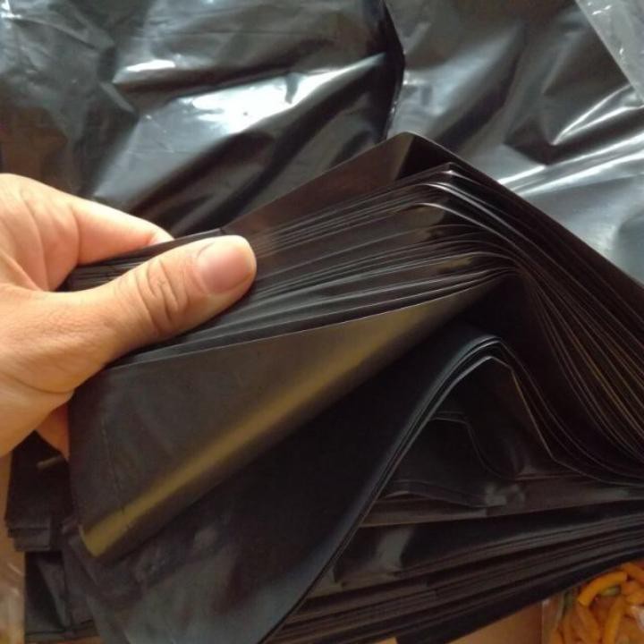 [Giá Sỉ] 1 kg túi bóng đen 2 quai đựng rác, túi đóng hàng loại đẹp siêu dai, dày dặn không mùi