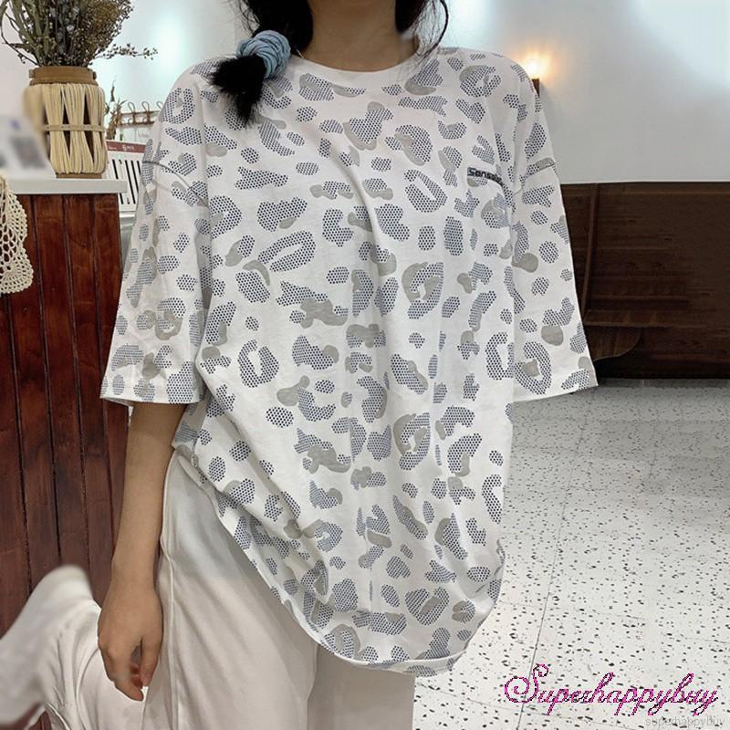 Áo Thun Nữ Tay Ngắn In Hình Phong Cách Hàn Quốc