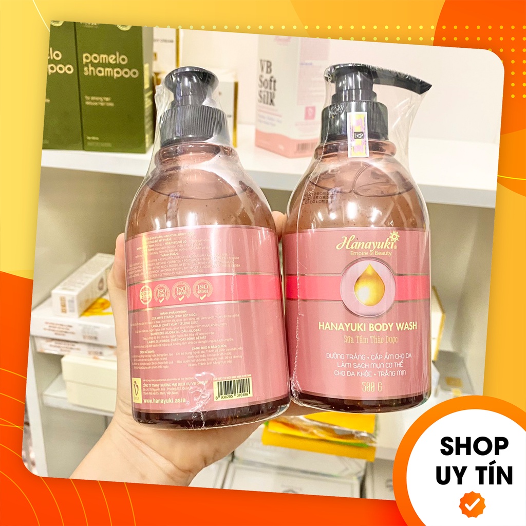 Sữa tắm Hanayuki Body Wash - Sữa tắm thảo dược Hana chiết xuất lông cừu